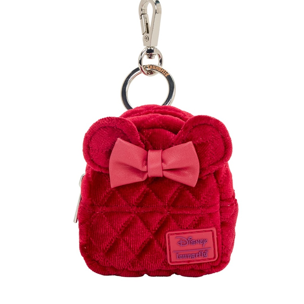 Loungefly Disney Minnie Mouse Mini Red
Backpack Key Chain coin purse NWT